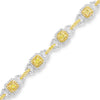 Yellow and White Diamond Spectacular Laykin Bracelet