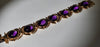 18 carat yellow golden amethyst bracelet