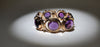 18 carat yellow golden amethyst bracelet